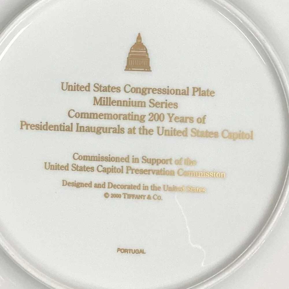 Tiffany & Co. U. S. Congressional Plate Millennium Series 200 Years w/Box